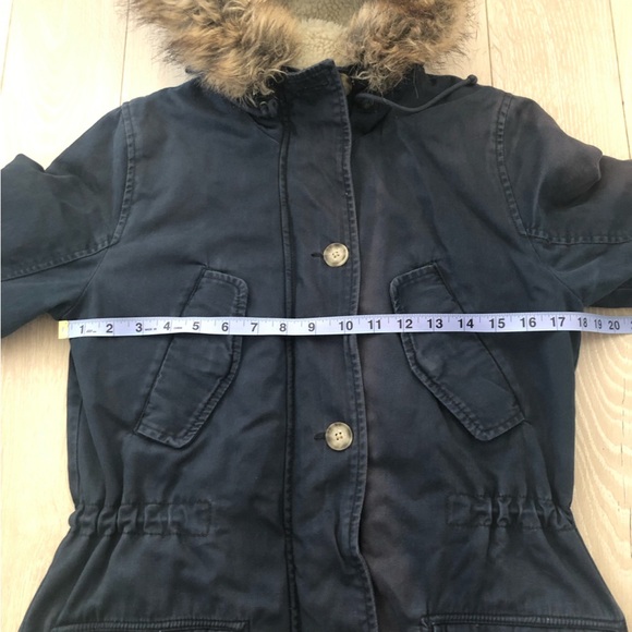 Abercrombie & Fitch Navy Winter Parka Jacket - Picture 6 of 13